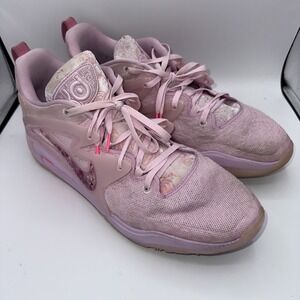 Nike KD 15 Aunt Pearl Shoes Mens Size 18 Basketball Cancer Awareness DQ3851-600